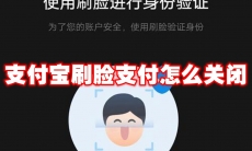 支付宝刷脸支付怎么关闭