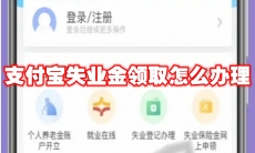 支付宝失业金领取怎么办理