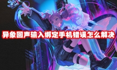 异象回声输入绑定手机错误怎么解决
